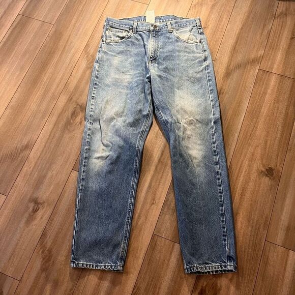 Carhartt Relaxed Fit Blue Jean Denim Pants Men 35x32 - Picture 2 of 5